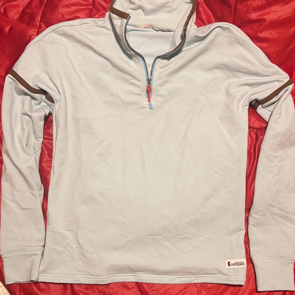 Light Blue Quarter-Zip Cotopaxi Pullover